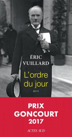 L'ordre du jour – Prix Goncourt 2017