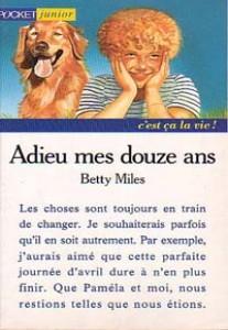 Adieu mes douze ans