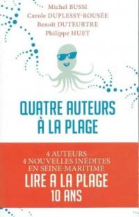 Quatre auteurs à la plage