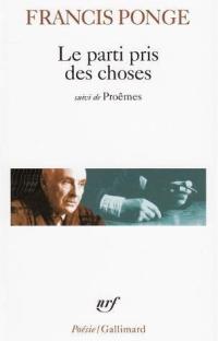 Le parti pris des choses